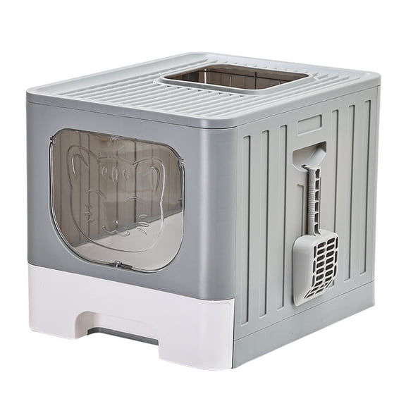 Drawer Type Cat Litter Box Is Fully Enclosed and Anti-splash Cat Toilet Is Opened and Shoveled Kitten Deodorant Cat Litter Box