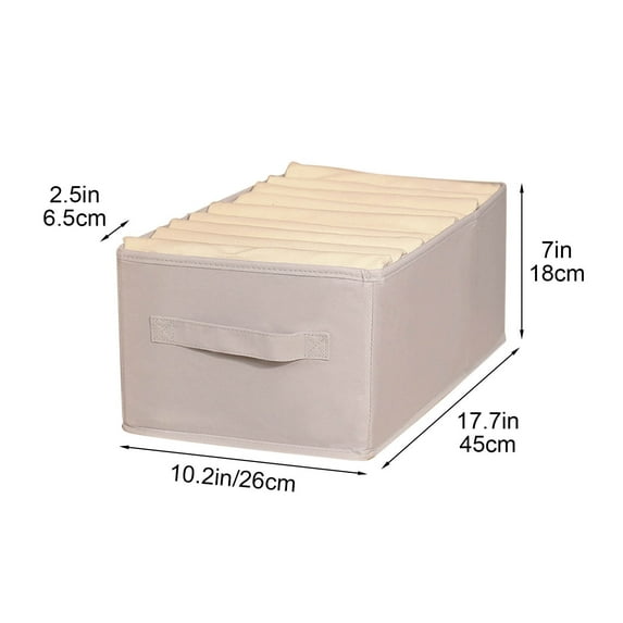 Drawer-Type Foldable Closet Organizer with Multiple Compartments | Fabric Storage Box for Clothes, Pants & Accessories | Space-Saving & Tool-Free Assembly