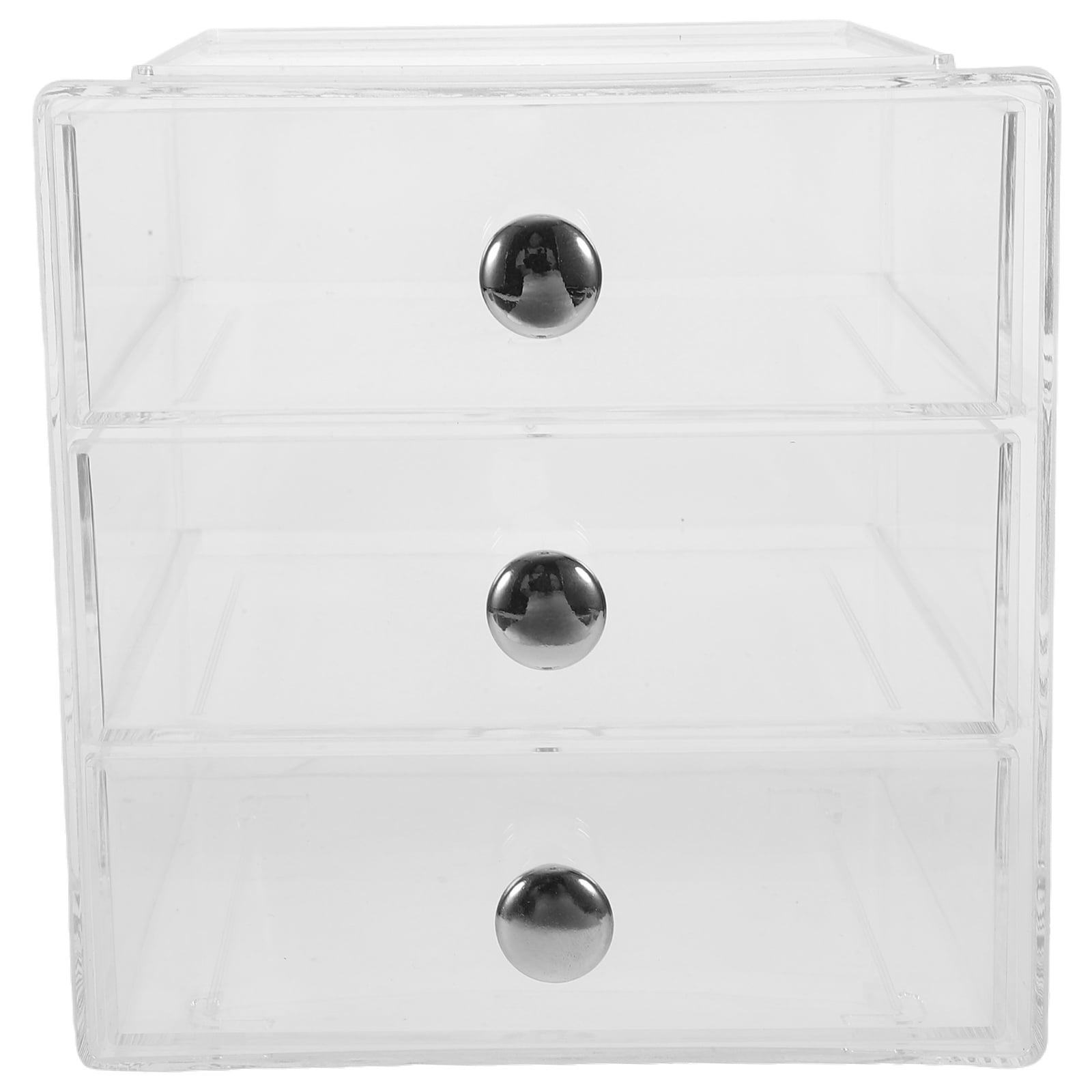 Drawer Type Storage Box Multilayer Stackable Tabletop Organizer Clear Sundries Storage Box