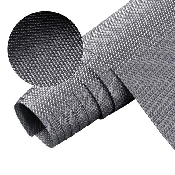 Drawer and Shelf Liner Non-Adhesive – Non-Slip Cabinet Mat for Kitchen Cupboard Bathroom, Breathable Thick PVC Protector, Easy Trim Washable Reusable