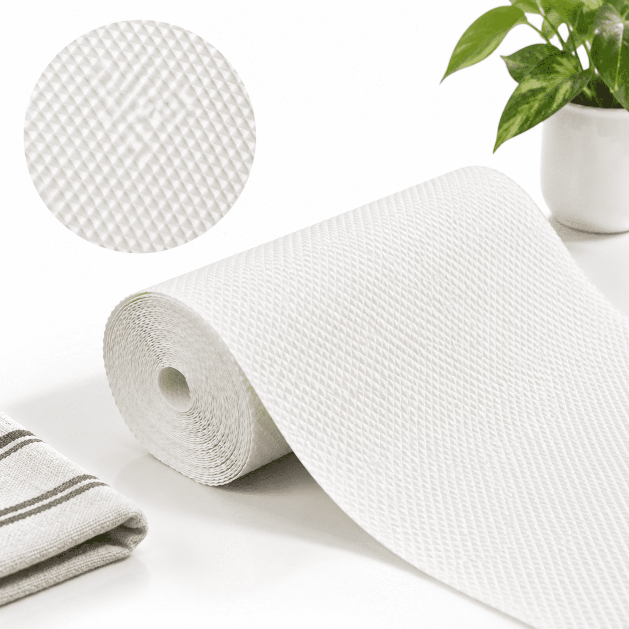 Cream Drawers Drawer and Shelf Liners, Cream, 23.6