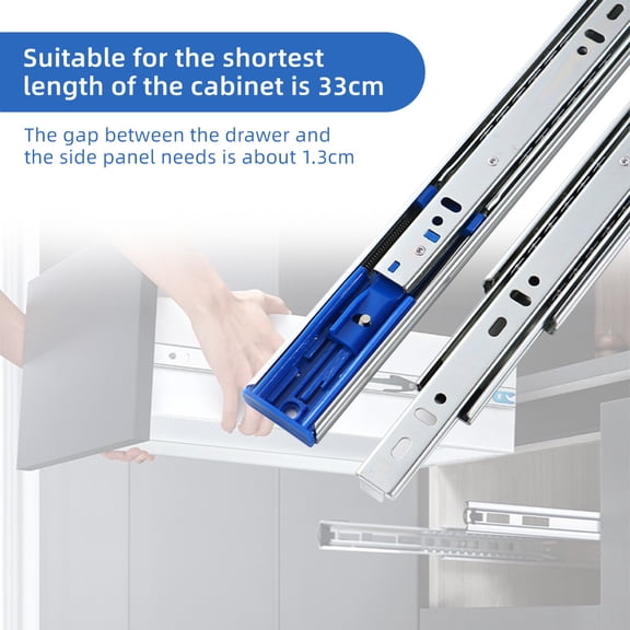 Drawer slides,Inch Ball 12 Inch Undermount Drawer Roll Steel Cabinet Dresser Slide 12 Steel 2pcs Heavy Duty Dresser Drawer Mount Cabinet Slides- Soft Drawer Duty Roll Drawer Slides