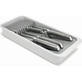 thumbnail image 1 of DrawerStore 2-Tier Knife Kitchen Drawer Organizer Holds up to 11 Knives Disassembles for Easy Cleaning Recycled Plastic, 1 of 3