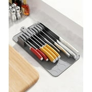 DrawerStore Kitchen Organization and Drawer Storage 9-Slot Knife Organizer Knife Block Holderfor Save Space & Kitchen Safety