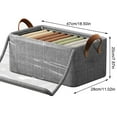 thumbnail image 1 of Drawers for Clothes Storage Box Foldable With Lid - Fabric Organizer Drawer for Wardrobe, 18.5 x 11 x 7.9 in, 1 of 2