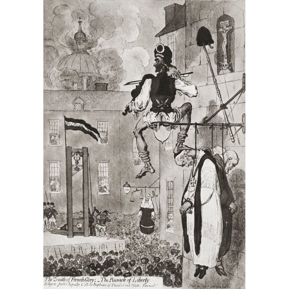 Drawing After James Gillray Entitled The Zenith Of French Glory - The Pinnacle