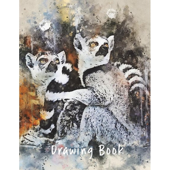 Drawing Book: Lemur 8.5x11 Drawing Books Paperback 172348363X 9781723483639 Marian Blake