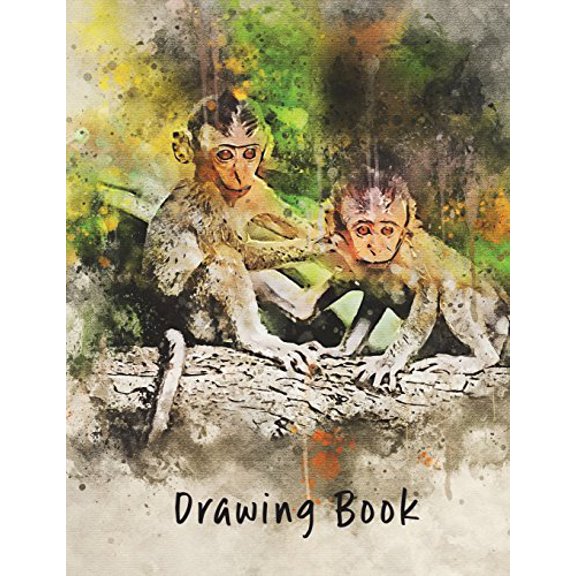 Drawing Book: Monkey 1 8.5x11 Drawing Books Volume 13 Paperback 1723484210 9781723484216 Marian Blake