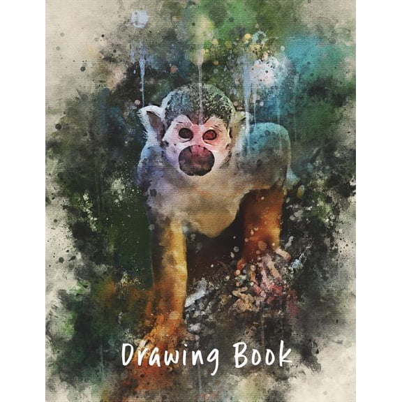 Drawing Books: Drawing Book : Monkey 2 8.5x11 (Series #14) (Paperback)