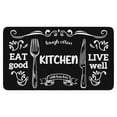 thumbnail image 1 of Drawing with Coloured Chalk Linen Non-slip Floor Mat, Entryway Doormat Durable Low-Profile Mat Home Decor, Rug Washable Kitchen Bathroom Laundry Bedroom Living Room Door Mat 30x17in, 1 of 6