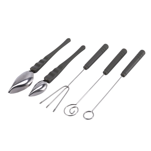 Drawing Decorating Spoon Set,Candy Dipping Tools Chocolate Dipping Fork Spoons Set Chef Art Spoons for Decorative Plates