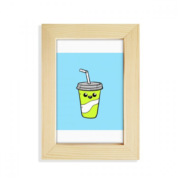 Drawing Expression Lovely Drink Bottle Desktop Display Photo Frame Picture Art Painting 5x7 inch