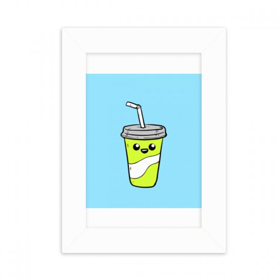 Drawing Expression Lovely Drink Bottle Desktop Photo Frame Picture Display Decoration Art Painting