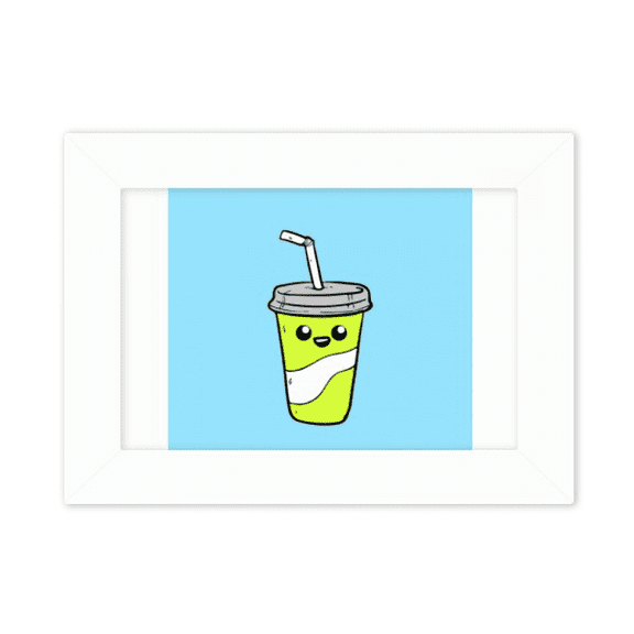 Drawing Expression Lovely Drink Bottle Photo Mount Frame Picture Art Painting Desktop 5x7 inch