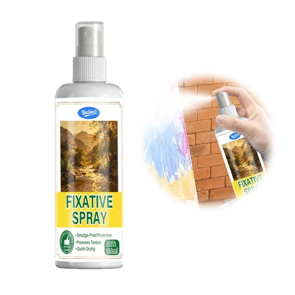 Drawing Fixative, 120ml Water-Based Protective Spray for Pastel and Pencil, Artwork Sealer, Style A