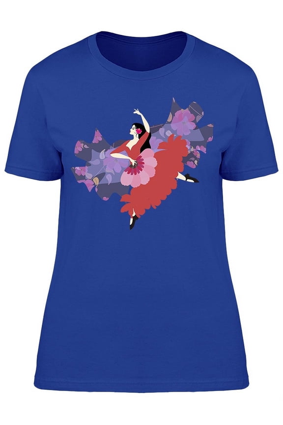 Drawing Flamenco Dancer T-Shirt Women -Image by Shutterstock, Female 3X-Large