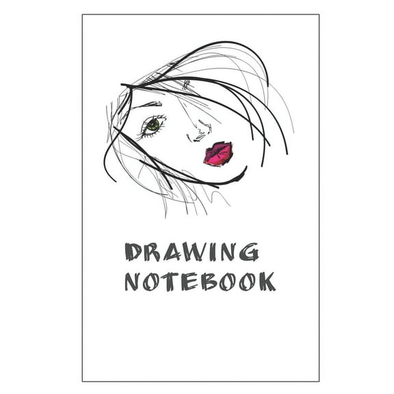 Drawing Notebook: Notebook With Matte Cover 6x9 With 120 Completely White Pages For Drawing, Coloring And Taking Notes, (Paperback)