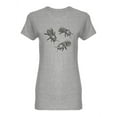 thumbnail image 1 of Drawing Of 3 Bees T-Shirt Women -Image by Shutterstock, Female Medium, 1 of 2