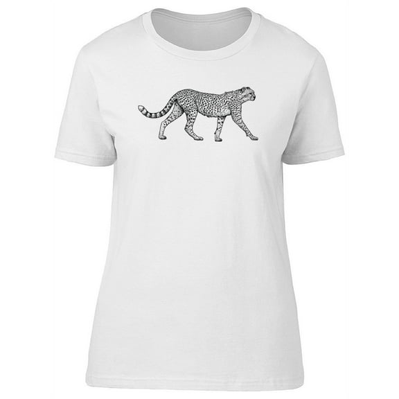 Drawing Of A Cheetah T-Shirt Women -Image by Shutterstock, Female Large