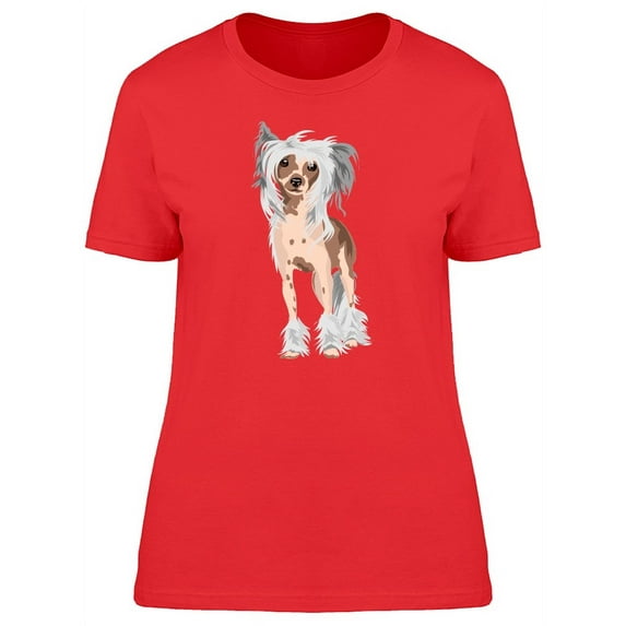 Drawing Of A Chinese Crested Dog T-Shirt Women -Image by Shutterstock, Female Small