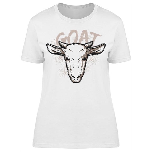 Drawing Of A Head Goat T-Shirt Women -Image by Shutterstock, Female 3X-Large