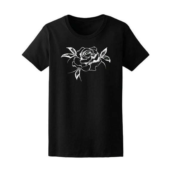 Drawing Of A Rose Tee Women's -Image by Shutterstock