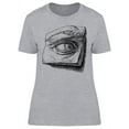 thumbnail image 1 of Drawing Of An Eye Design T-Shirt Women -Image by Shutterstock, Female Medium, 1 of 2
