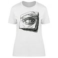 thumbnail image 1 of Drawing Of An Eye Design T-Shirt Women -Image by Shutterstock, Female x-Large, 1 of 2