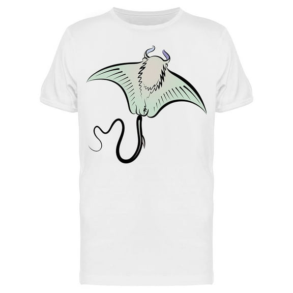 Drawing Of Stingray T-Shirt Men -Image by Shutterstock, Male Large