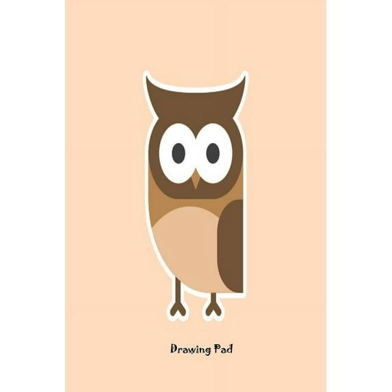 Drawing Pad: Owl Ruled Sketch and Color Sketchbook Gift For Kids (Paperback)