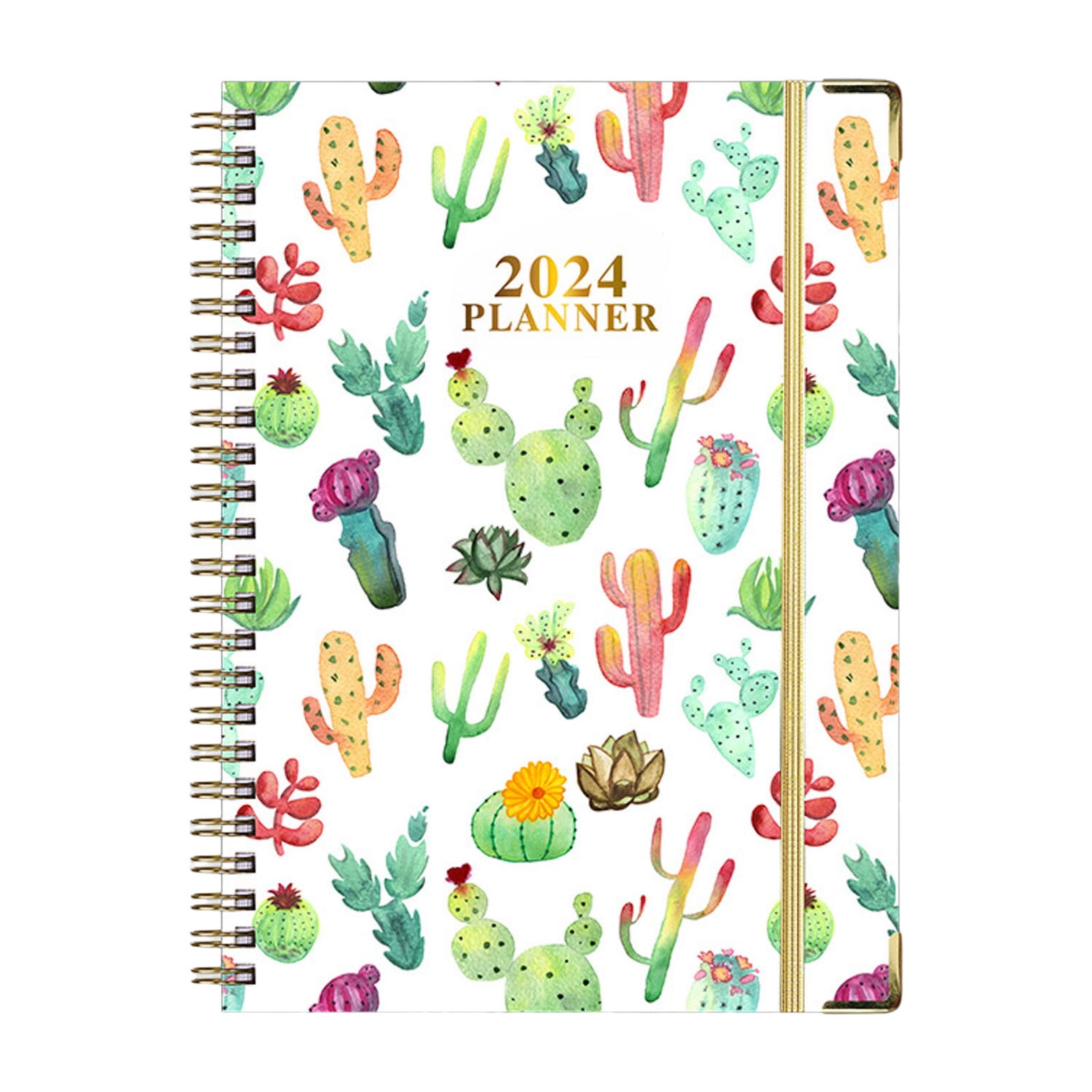 Drawing Paper Journal Planner 2024 English Agenda A5 Planning Notebook