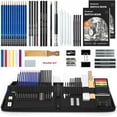thumbnail image 1 of Drawing Pencils Set,52 Pack Professional Sketch Pencil Set in Zipper Carry Case,Drawing Kit Art Supplies with Graphite Charcoal Sticks Tool Sketch Book Drawing Sketching by Shuttle Art, 1 of 9