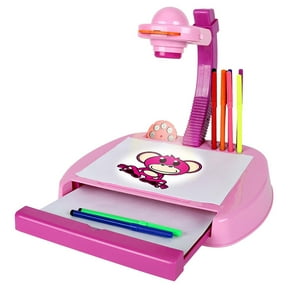 Drawing Projector for Kids, Painting Drawing Table, Tracing and Drawing Projector with Drawer Pen Slot, Sketch Board Stencil, Versatile Smooth Surface Art Sketch Projector for Home School