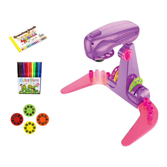 Drawing Projector for Kids Toy,smart art sketcher projector kid toys, with 32 Slide Cartoon Patterns and 12 Color Brush, Adjustable Pattern Size,Suitable for Children to Learn to Draw and Sketch