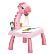 Drawing Projector Table for Kids, Trace and Paint Drawing Board with Light & Music, Smart Projector Sketcher Desk, Preschool Learning Kids Toys for Ages 5-7, 4 Year Old Girl Birthday Gifts