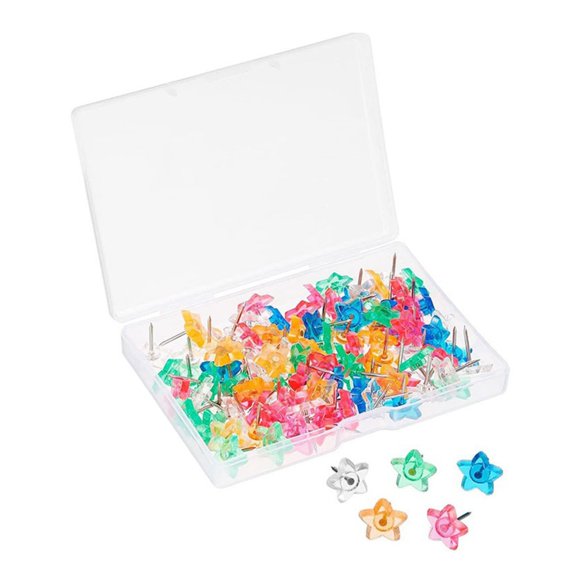Drawing Push Pins Marking Pins Metal Plastic Materials Thumb Tacks with Rounded Head and Steel Points for Board Marking