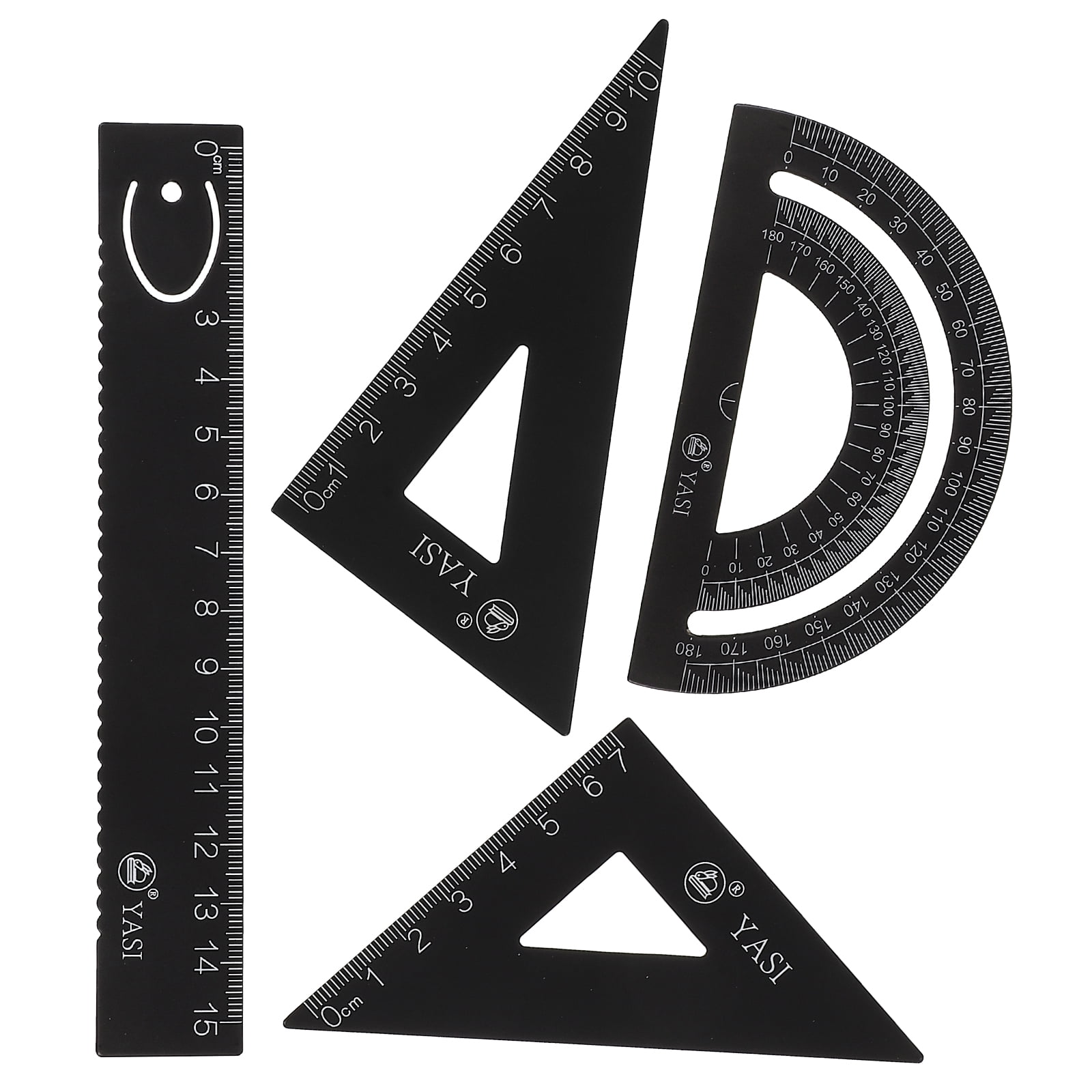 Drawing Ruler Professional Drafting Kit School Geometry Protractor