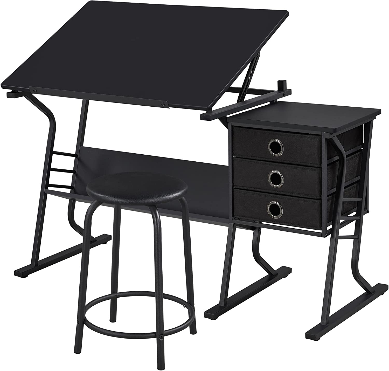 Drawing Tables Art/Craft Desk Home Office Computer Desk with Stool
