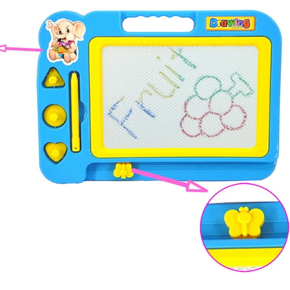 Drawing Tablet for 18+ Months, Magnetic Doodle Board with Detachable Stand & Colorful Drawing Pad, Educational Learning Tool for Writing & Sketching Practice