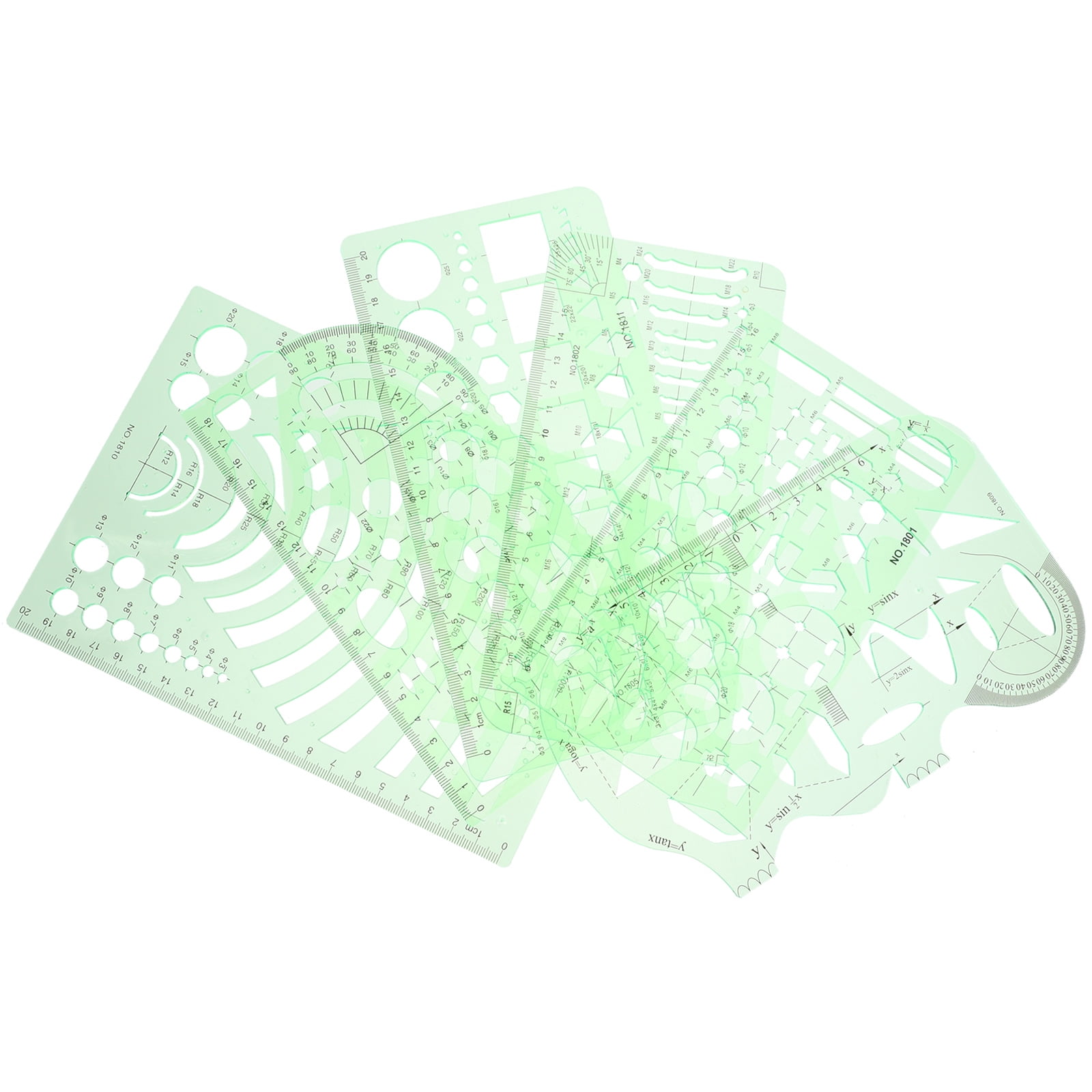 Drawing Template Ruler Geometric Drawing Template Measuring Ruler