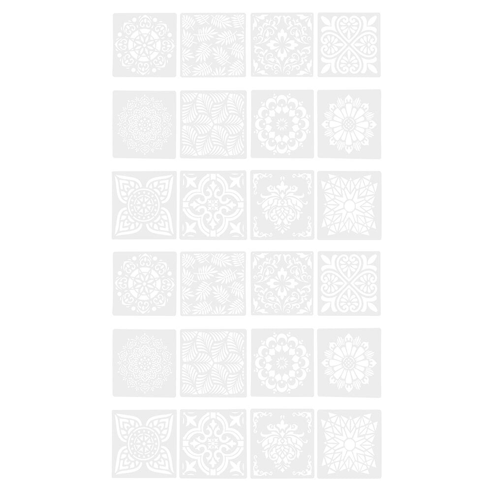 Drawing Template Templates Painting Floral Pattern Diy Kids Stencil