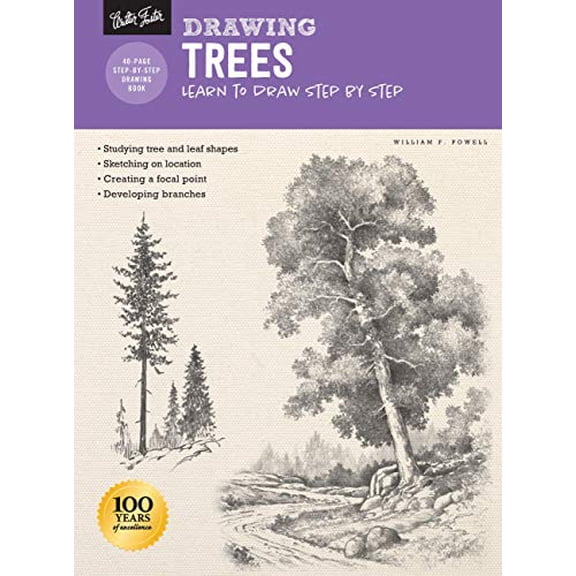 Pre-Owned Drawing: Trees with William F. Powell: Learn to Draw Step by Step (Paperback) 1633227790 9781633227798