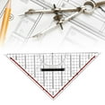 thumbnail image 1 of Drawing Triangle Square Ruler, Architectural Scale Ruler 12 Inch Professional Etched Triangle Drafting Ruler, for Blueprint, Drafting And Drawing, 1 of 9