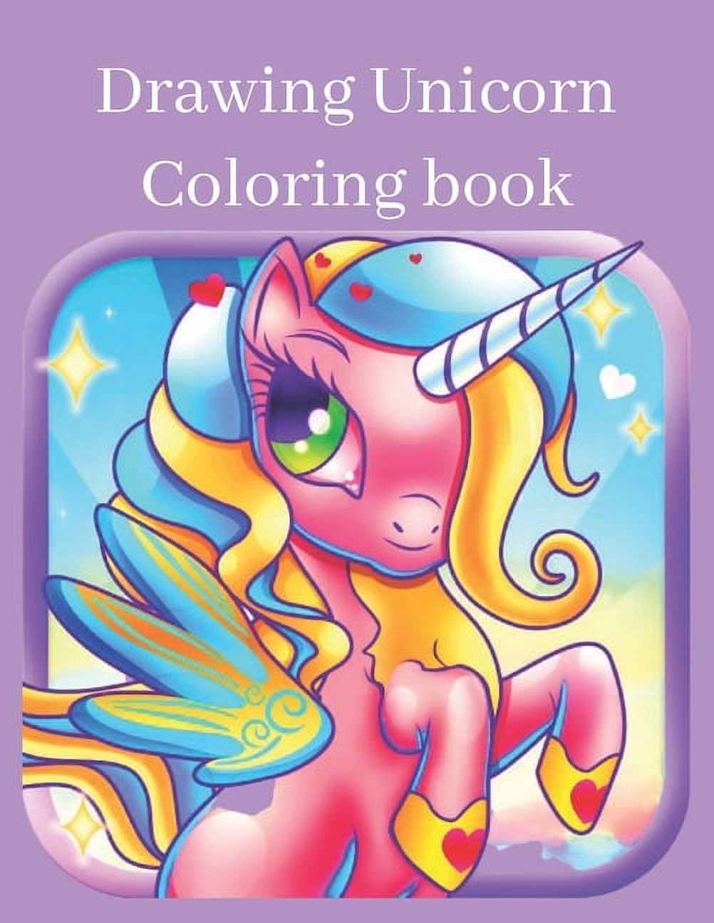 Drawing Unicorn Coloring book: Fun and activity book for Kids - 126 ...