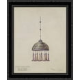 thumbnail image 1 of Drawing for magnolia hanging dome shade 20x23 Black Ornate Wood Framed Canvas Art by Tiffany, Louis Comfort, 1 of 2