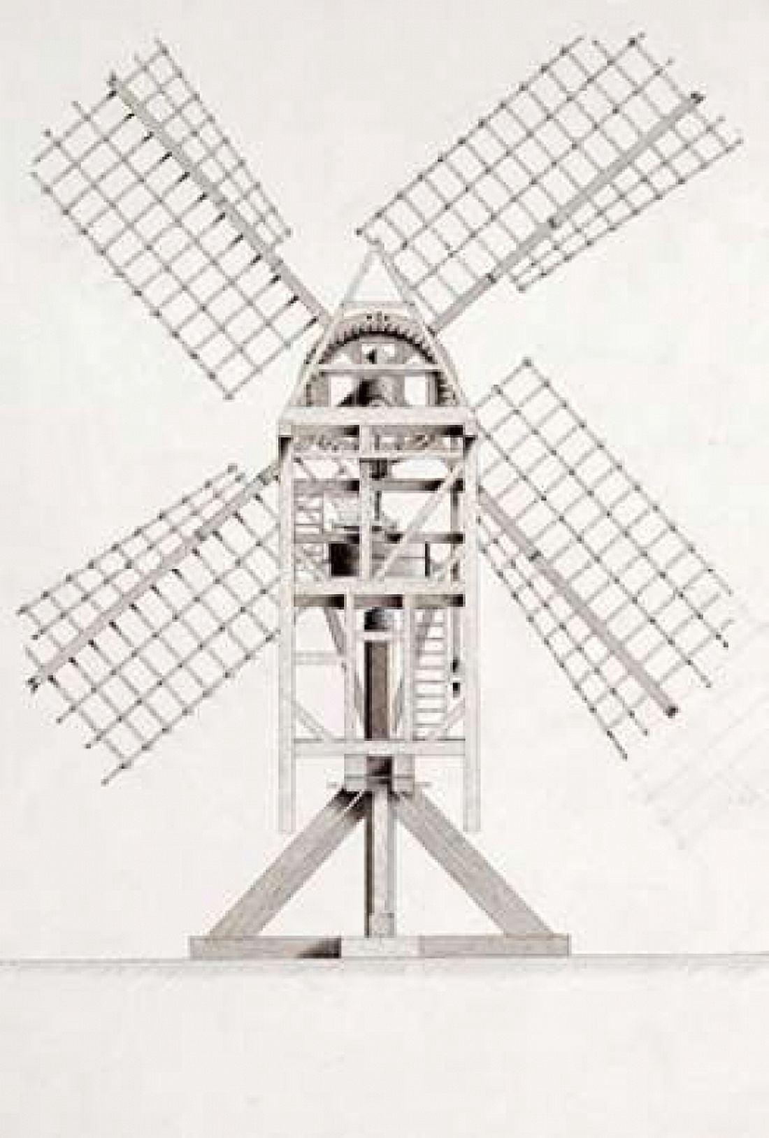 Drawings For Windmills Canvas Art - John Faed (12 x 18)