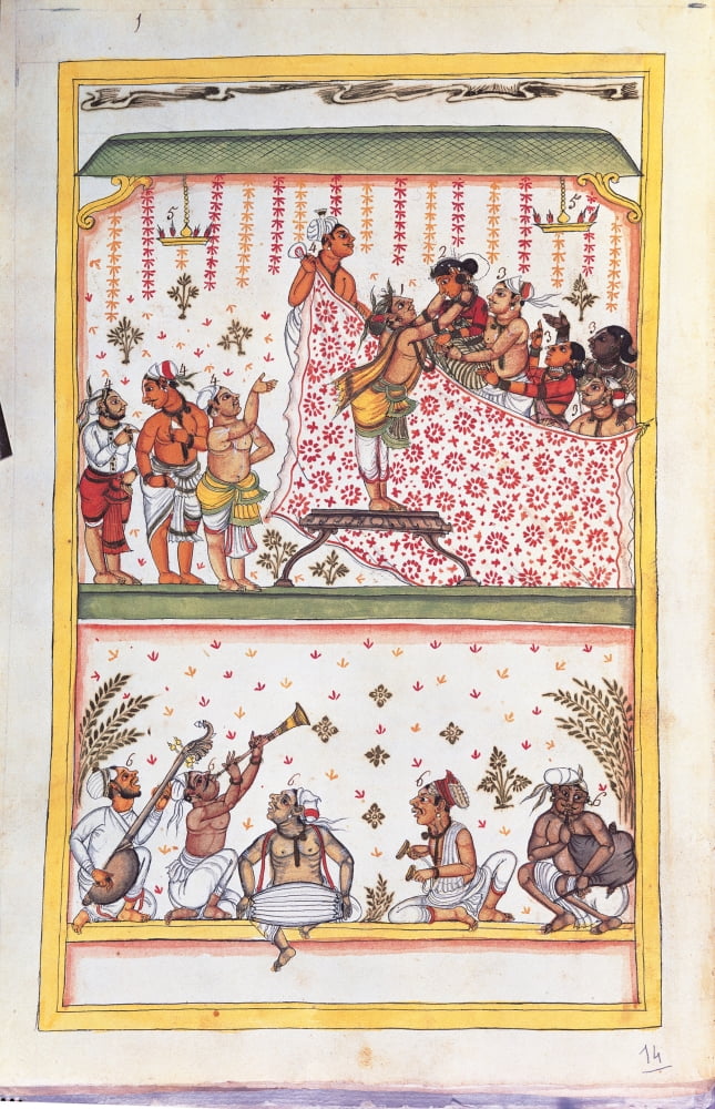Drawings Of Indian Subjects Ordered By Nic Mannucci Canvas Art - (24 x 36)