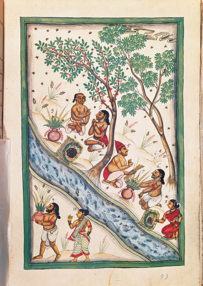 Drawings Of Indian Subjects Ordered By Nic Mannucci Canvas Art - (24 x 36)