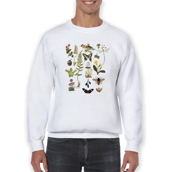Drawings Of The Forest Sweatshirt Men -Naomi McCavitt Designs, Male 5X-Large