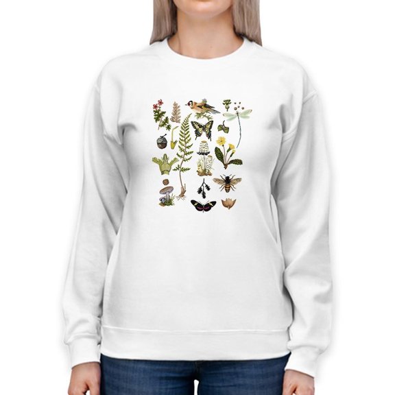 Drawings Of The Forest Sweatshirt Women -Naomi McCavitt Designs, Female Small
